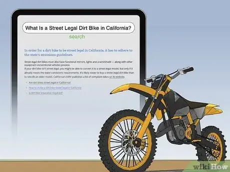 Image titled Make a Dirt Bike Street Legal Step 1