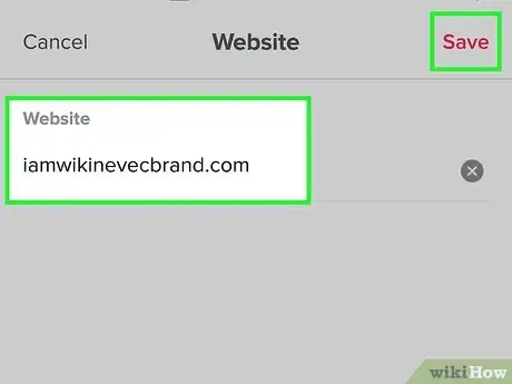 Image titled Put a Website on Tiktok Step 14