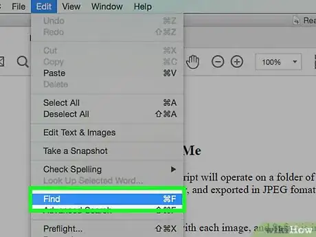 Image titled Search for a Word or Phrase in a PDF Document Step 3