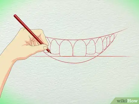 Image titled Draw Teeth Step 8