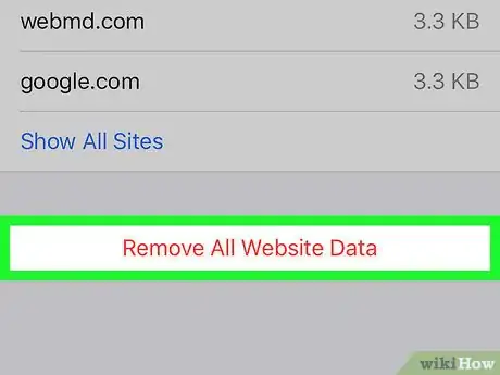 Image titled Remove Website Data from Safari in iOS Step 6