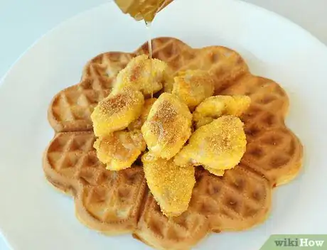 Image titled Eat Chicken and Waffles Step 3