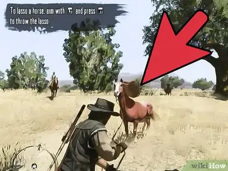 Image titled Use the Lasso in Red Dead Redemption Step 2