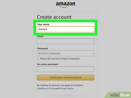 Image titled Make an Amazon Account Step 4