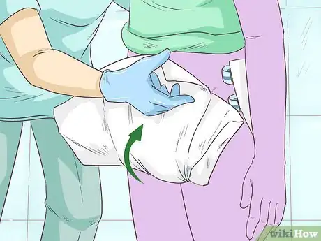 Image titled Change a Disposable Adult Diaper While Standing Step 11