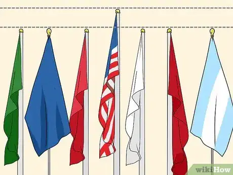 Image titled Display an American Flag with Other Flags Step 6