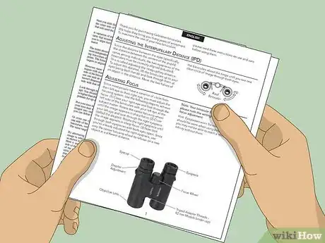 Image titled Fix Double Vision in Binoculars Step 1