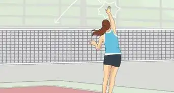 Jump Serve a Volleyball