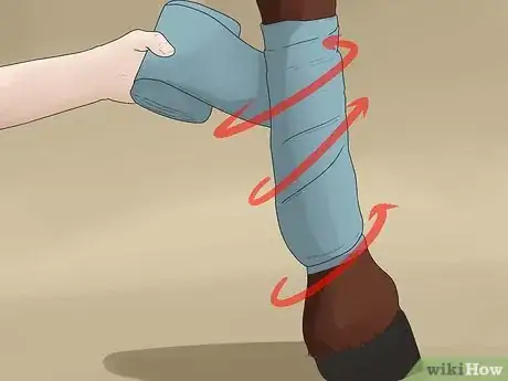 Image titled Wrap a Horse's Leg Step 27