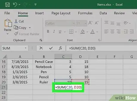 Image titled Use Summation Formulas in Microsoft Excel Step 6
