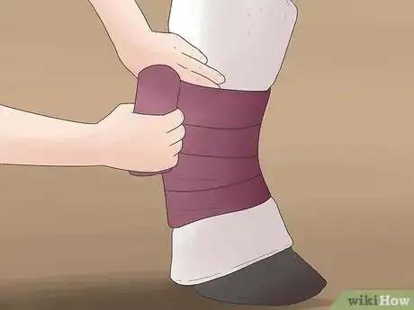 Image titled Wrap a Horse's Leg Step 20
