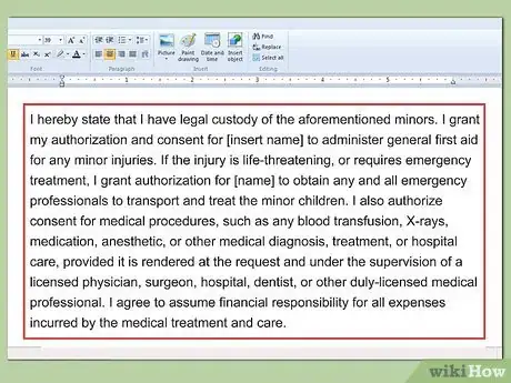 Image titled Write a Medical Consent Form Step 18