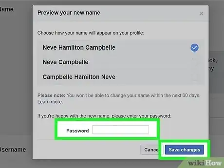 Image titled Change Your Name on Facebook Step 19