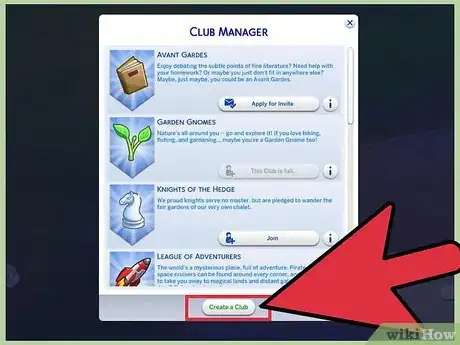 Image titled Form a Club in Sims 4 Step 5