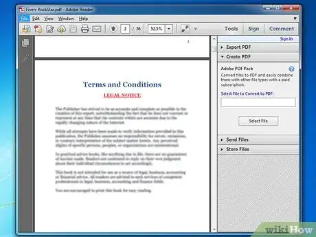Image titled Print a Booklet Using Adobe Reader Step 1