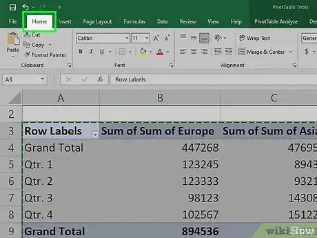 Image titled Delete a Pivot Table Step 6