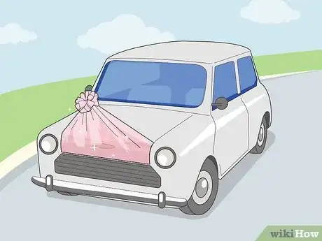 Image titled Decorate a Wedding Car with Ribbon Step 7