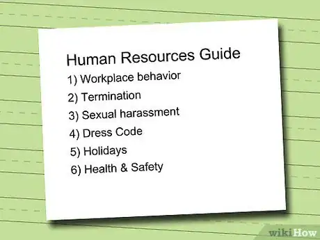 Image titled Write a Human Resource Manual Step 3