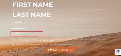 Image titled Send your Name to Mars Enter Email.png