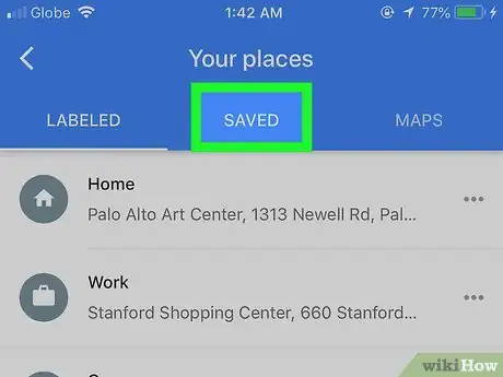 Image titled Remove Saved Places on Google Maps on iPhone or iPad Step 4