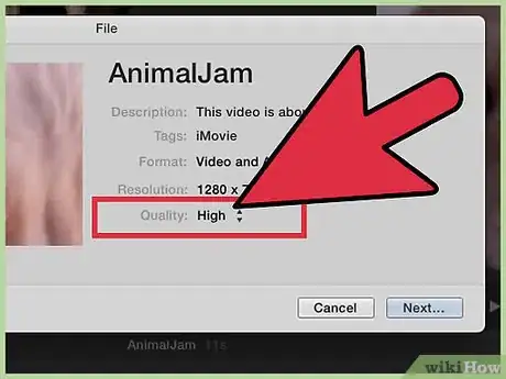 Image titled Export an iMovie Video in HD Step 10