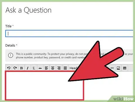 Image titled Ask a New Question on Microsoft Answers Step 6