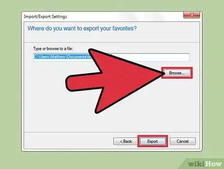Image titled Back Up Favorites in Internet Explorer Step 15