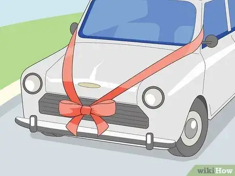 Image titled Decorate a Wedding Car with Ribbon Step 9