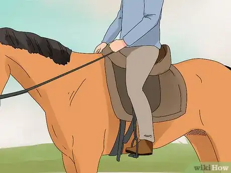 Image titled Ride a Horse at Walk, Trot, and Canter Step 2