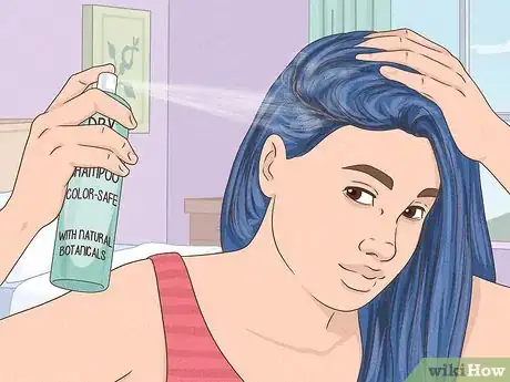 Image titled Prevent Blue Hair from Turning Green Step 4