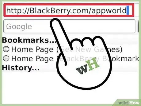 Image titled Install the Blackberry App World on an Older Blackberry Step 2