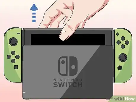 Image titled Open the Nintendo Switch Kickstand Step 1