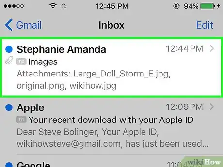 Image titled Save Pictures from Emails on an iPhone Step 2