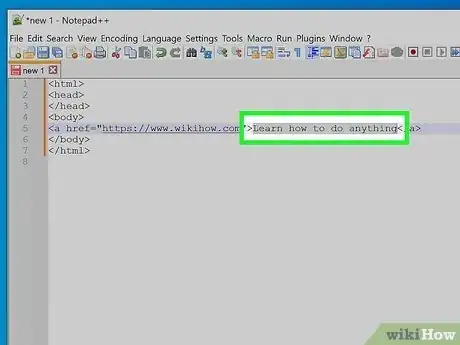 Image titled Add a Hyperlink with HTML Step 5