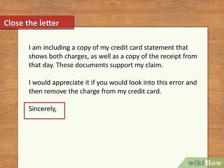 Image titled Write a Credit Card Dispute Letter Step 8