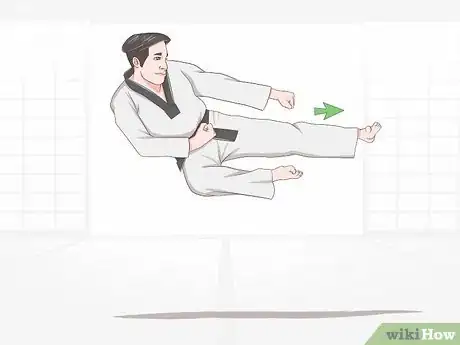 Image titled Execute Jump Kicks (Twio Chagi) in Taekwondo Step 16