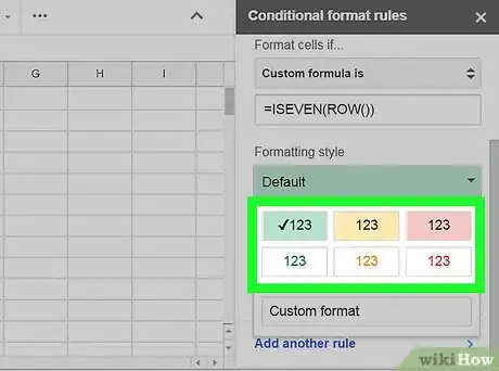 Image titled Highlight Every Other Row on Google Sheets on PC or Mac Step 13