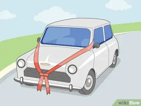 Image titled Decorate a Wedding Car with Ribbon Step 5
