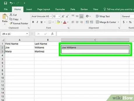 Image titled Combine Two Columns in Excel Step 22