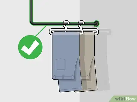 Image titled Hang Clothes Without a Closet Step 1