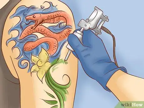 Image titled Get Rid of Tattoo Scarring and Blowouts Step 1