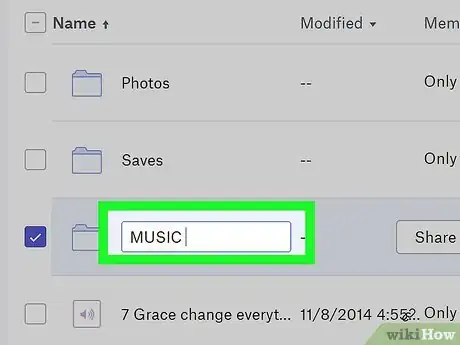 Image titled Rename a Folder on Dropbox Step 12