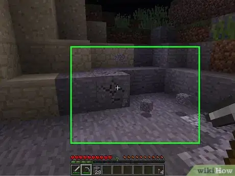 Image titled Get Stone in Minecraft Step 1