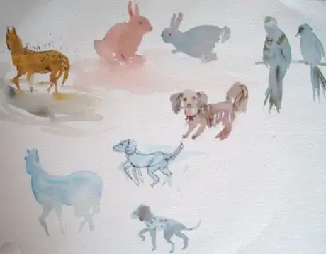 Image titled Animal sketches color