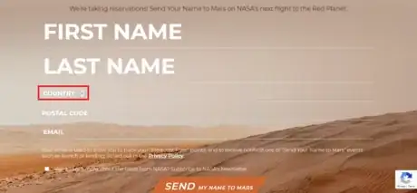 Image titled Send Your Name to Mars Select Country.png