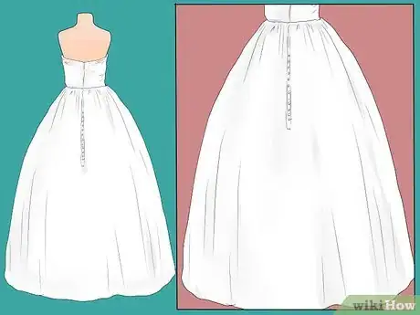 Image titled Bustle a Wedding Dress Step 1