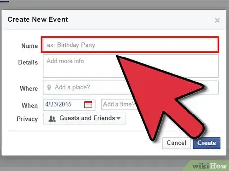 Image titled Invite Friends to an Event on Facebook Step 4