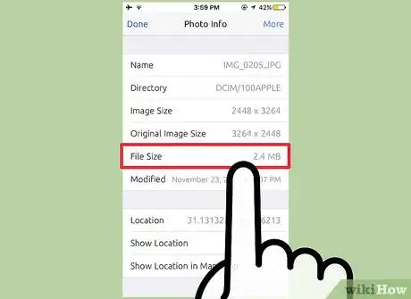 Image titled Find the File Size of an iOS Photo Step 40
