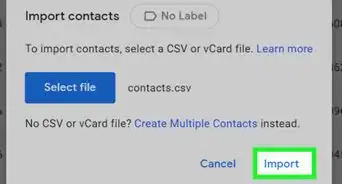 Restore Google Contacts