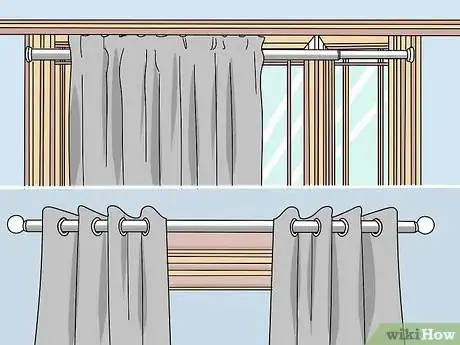 Image titled Hang Curtains over Vertical Blinds Step 5